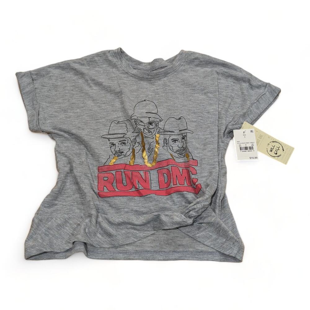 Girls Run DMC Oversized Scrunchie Shirt Size Small - New